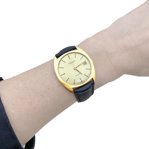 Montre Favre Leuba - Montre en or jaune et cuir 58 Facettes 35501