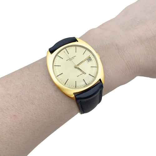 Montre Favre Leuba - Montre en or jaune et cuir 58 Facettes 35501