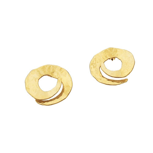 Boucles d'oreilles Arthus-Bertrand - Boucles d'oreilles spirales en or jaune 58 Facettes 35741