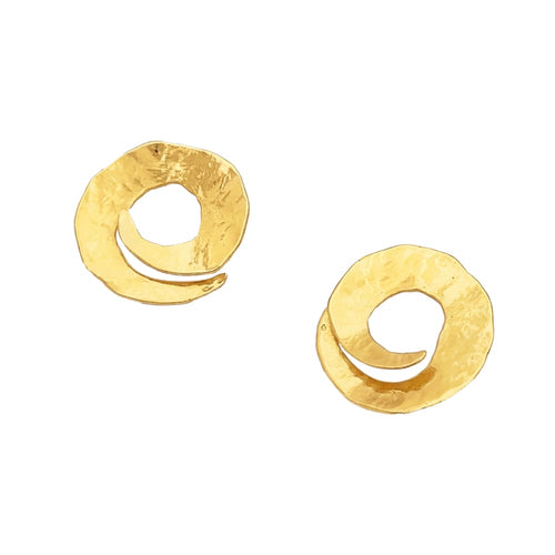 Boucles d'oreilles Arthus-Bertrand - Boucles d'oreilles spirales en or jaune 58 Facettes 35741