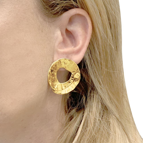 Boucles d'oreilles Arthus-Bertrand - Boucles d'oreilles spirales en or jaune 58 Facettes 35741