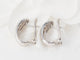Boucles d'oreilles Boucles d’oreilles en or blanc et diamants 58 Facettes 21485