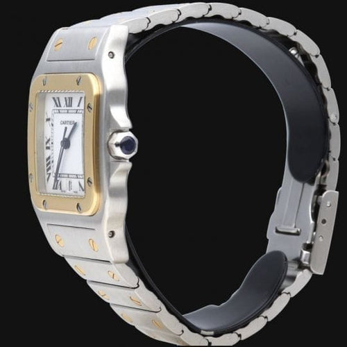 Montre Cartier Santos Galbée - Montre en or jaune et acier 58 Facettes MT45626