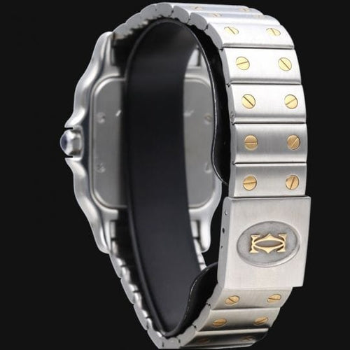 Montre Cartier Santos Galbée - Montre en or jaune et acier 58 Facettes MT45626
