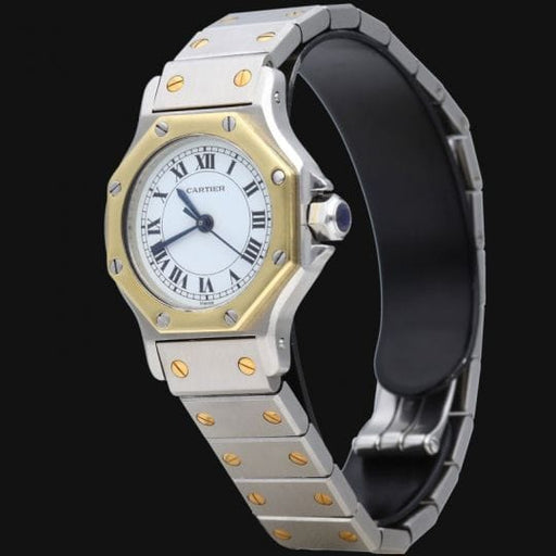 Montre Cartier Santos - Montre en or jaune et acier 58 Facettes MT46968