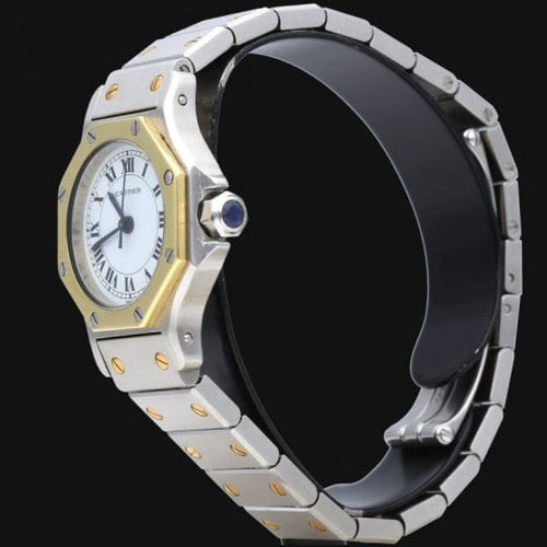 Montre Cartier Santos - Montre en or jaune et acier 58 Facettes MT46968