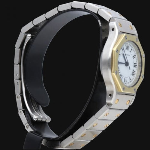 Montre Cartier Santos - Montre en or jaune et acier 58 Facettes MT46968