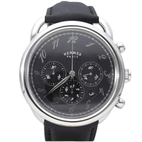 Hermès Arceau - Montre chronographe en acier