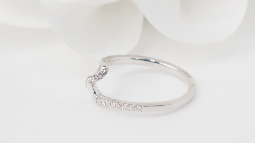 Bague 54 Bague Zig Zag en or blanc 18/750 et diamants 58 Facettes 32749