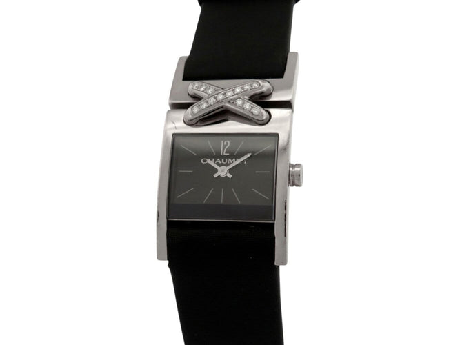 Montre Chaumet Liens Croisés GM - Montre en or blanc 18K et diamants 58 Facettes 275239