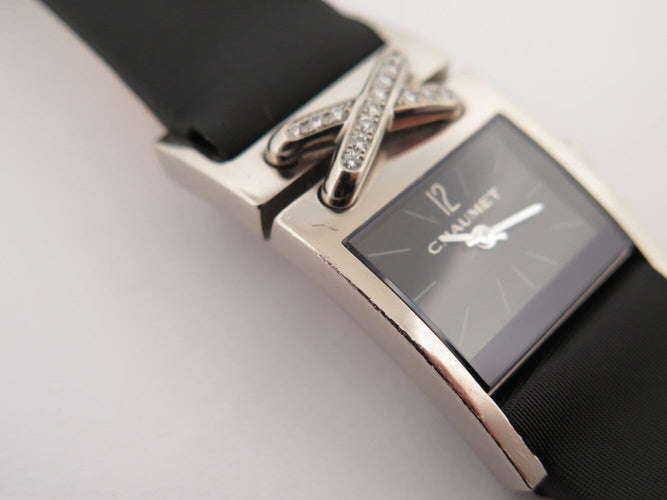 Montre Chaumet Liens Croisés GM - Montre en or blanc 18K et diamants 58 Facettes 275239