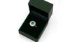 Bague 55 Bague en or blanc avec émeraude et diamants 58 Facettes 12206
