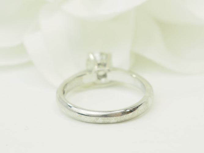 Bague 54 Solitaire - Bague en or blanc et diamant 58 Facettes 18829