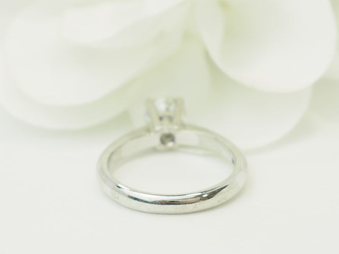 Bague 54 Solitaire - Bague en or blanc et diamant 58 Facettes 18829