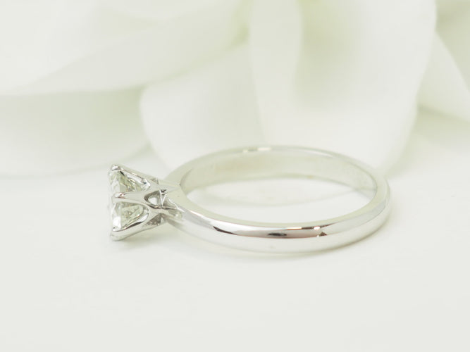 Bague 55 Solitaire - Bague en or blanc et diamant 0,94 ct 58 Facettes 28282