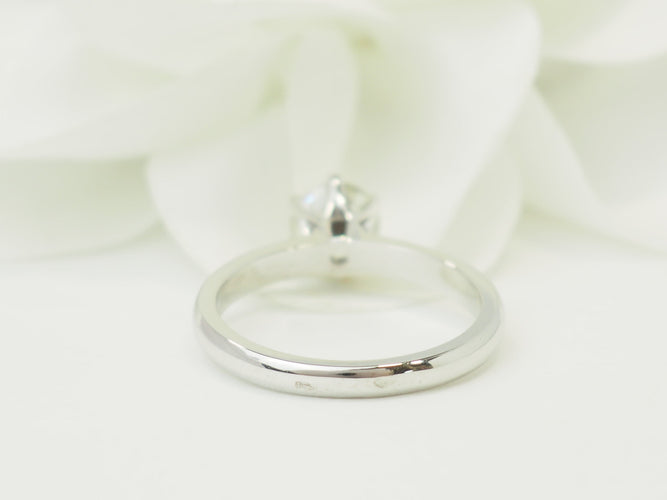 Bague 55 Solitaire - Bague en or blanc et diamant 0,94 ct 58 Facettes 28282