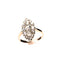 Bague 53 Bague marquise ancienne en or rose, platine et diamants 58 Facettes LMB-320