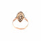 Bague 53 Bague marquise ancienne en or rose, platine et diamants 58 Facettes LMB-320
