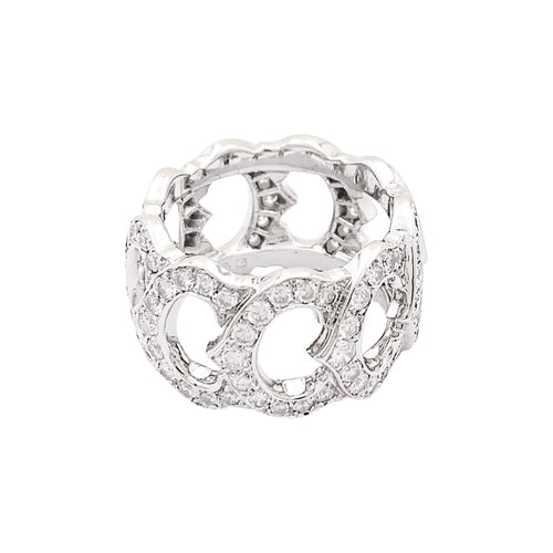 Bague 53 Cartier C de Cartier - Bague en or blanc et diamants 58 Facettes 35686