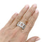 Bague 53 Cartier C de Cartier - Bague en or blanc et diamants 58 Facettes 35686
