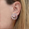 Boucles d'oreilles Giovanni Ferraris - Boucles d'oreilles en or blanc, diamants et rubis 58 Facettes 35697