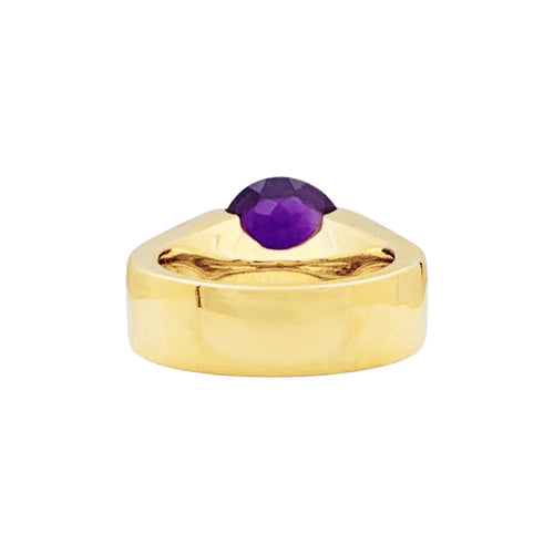 Bague 51 Cartier - Bague en or jaune, améthyste et diamants 58 Facettes 35639