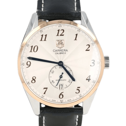 Montre TAG Heuer Carrera - Montre Calibre 6 en or jaune et acier 58 Facettes MT46549
