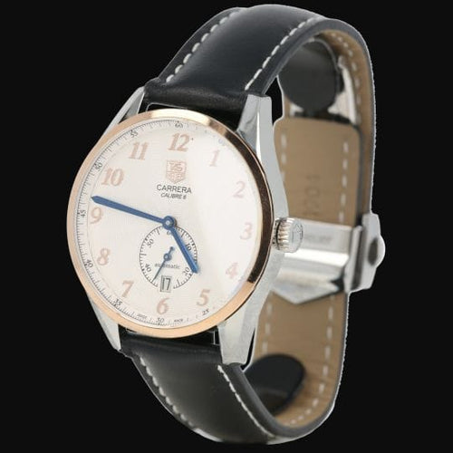 Montre TAG Heuer Carrera - Montre Calibre 6 en or jaune et acier 58 Facettes MT46549