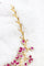 Parure florale en or jaune, rubis et diamants 58 Facettes 240164