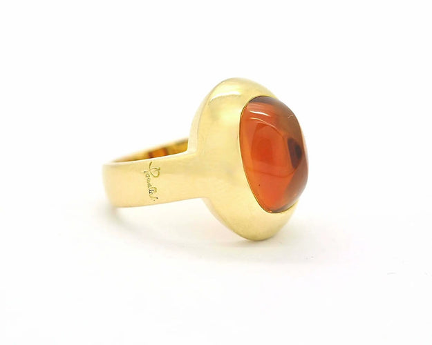 Bague 57 Pomellato - Bague en or jaune et quartz citrine 58 Facettes 154T21_M