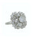Bague 53 Bague en or blanc 18 ct avec diamants ronds et baguette 58 Facettes BRI094