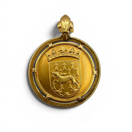 Pendentif Anne de Bretagne - Pendentif médaille en or jaune 58 Facettes 6053/10