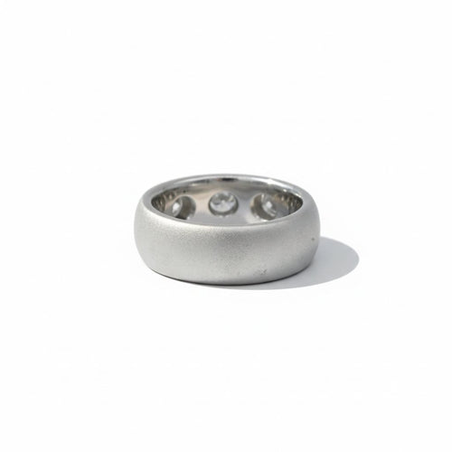 Bague 55 Bague en or blanc et 3 diamants 58 Facettes 1.0000179/7