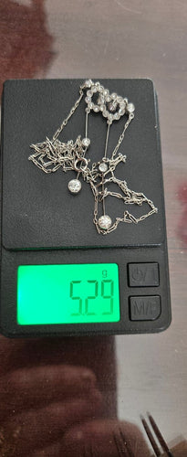 Collier Collier négligée Art déco en platine et diamants 58 Facettes 1