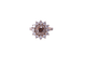 Gemmyo Lefkos - Bague marguerite en or rose et diamants