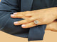 Bague 51 Gemmyo Lefkos - Bague marguerite en or rose et diamants 58 Facettes Gmyo-2370