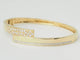 Bracelet Bracelet jonc ouvrant en or jaune et diamants 58 Facettes 33362