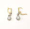 Boucles d'oreilles Dormeuses anciennes en or 18K deux tons et diamants 58 Facettes BO-DORM.DT