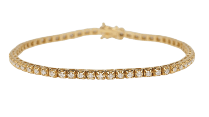 Bracelet Bracelet rivière en or jaune et diamants 1,50 ct 58 Facettes 32843