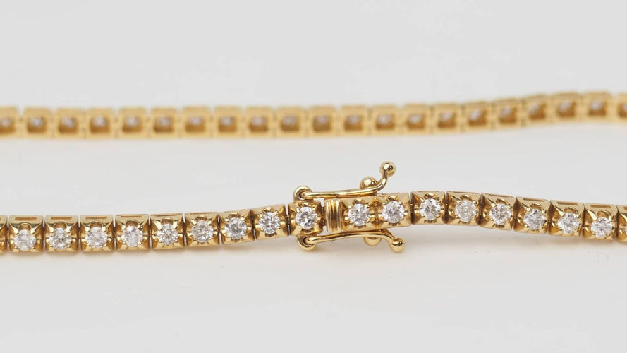 Bracelet Bracelet rivière en or jaune et diamants 1,50 ct 58 Facettes 32843