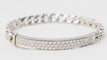 Bracelet Bracelet gourmette en or blanc et diamants 58 Facettes 32978