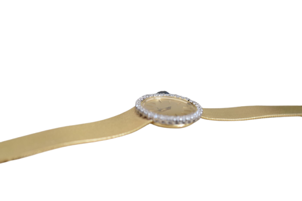Chopard - Montre en or jaune 18 carats et diamants