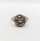 Bague 54 Bague marguerite antique en or 18k, argent et diamants taille rose 58 Facettes A07359