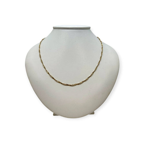 Collier Chaîne maille torsadée en or jaune 58 Facettes 330095980