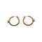 Boucles d'oreilles Créoles - Boucles d'oreilles en or blanc et jaune avec diamants 58 Facettes 330095805
