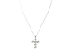 Collier Collier croix en or blanc et diamants 58 Facettes 21080