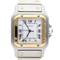 Cartier Santos Galbée - Montre en or jaune et acier