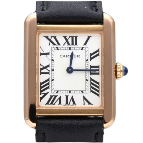 Cartier Tank Solo - Montre en or jaune et acier