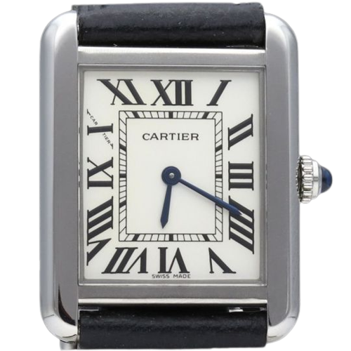 Cartier Tank Solo - Montre quartz en cuir