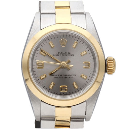 Montre Rolex Oyster Perpetual - Montre Lady en or jaune et acier 58 Facettes MT46913